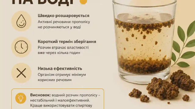 Нестабільний розчин на воді