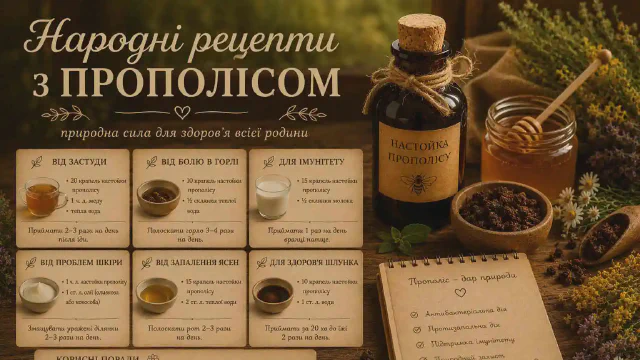 Народні рецепти з прополісом 🌿