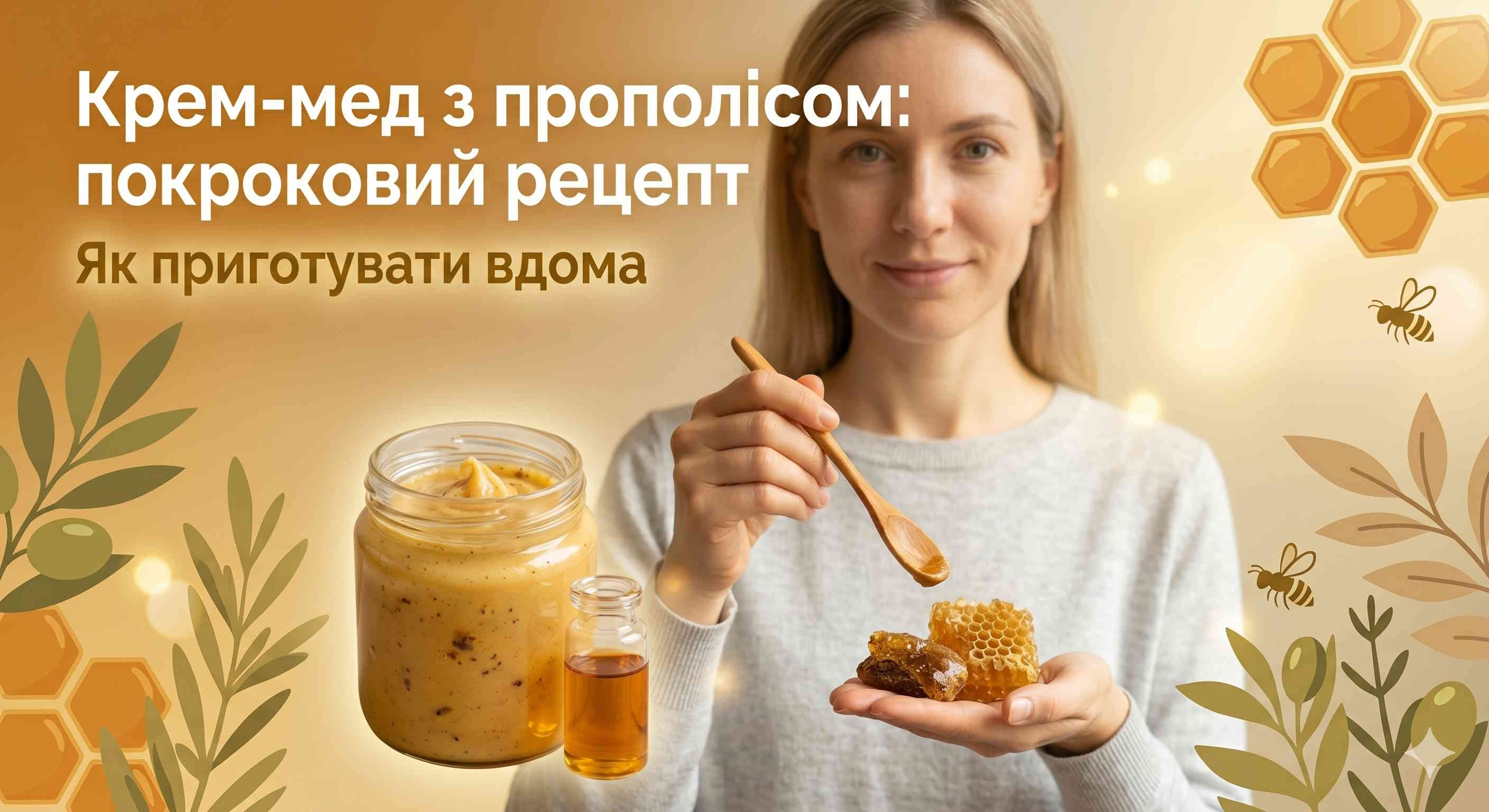 Як приготувати крем-мед з прополісом вдома: покроковий рецепт