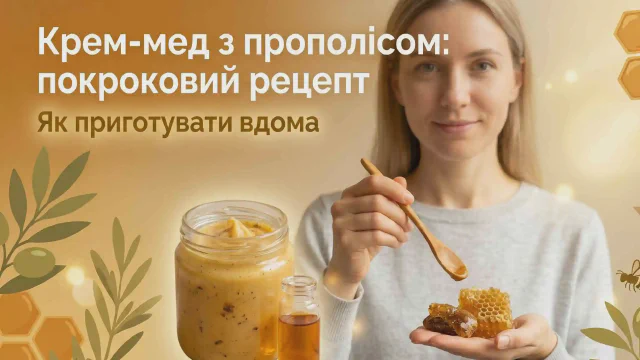 Як приготувати крем-мед з прополісом вдома: покроковий рецепт
