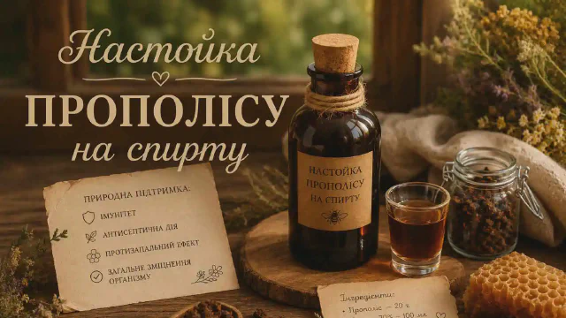 Настойка прополісу на спирту