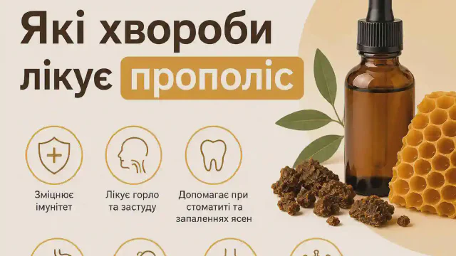 Які хвороби лікує прополіс ⚕️