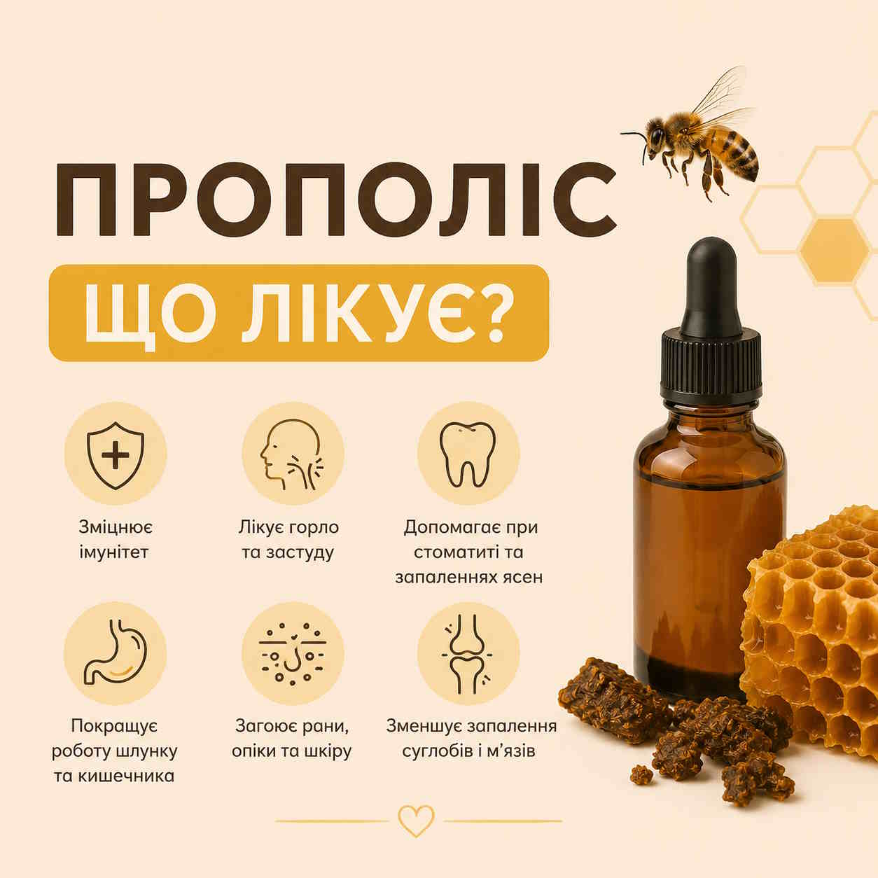 Прополіс що лікує 🐝