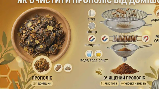 Як очистити прополіс від домішок: правда та міфи від професійного пасічника