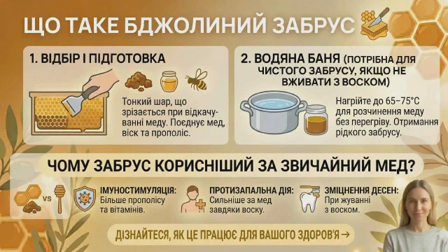 Що таке бджолиний забрус: користь, як правильно жувати та застосовувати